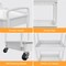 3 Tier Rolling Utility Cart with Drawer-Utility Cart Made of Multifunctional Storage Organizer
